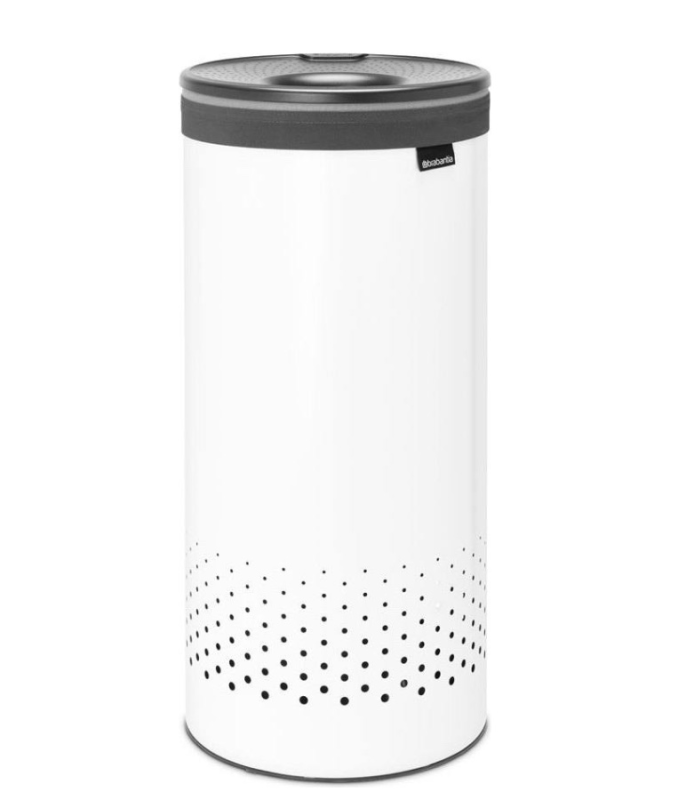 Brabantia laundry basket, white, 35l