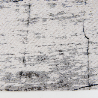  Louis de Poortere Mad Men Griff metro black&white round carpet - 2