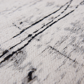  Louis de Poortere Mad Men Griff metro black&white round carpet - 5