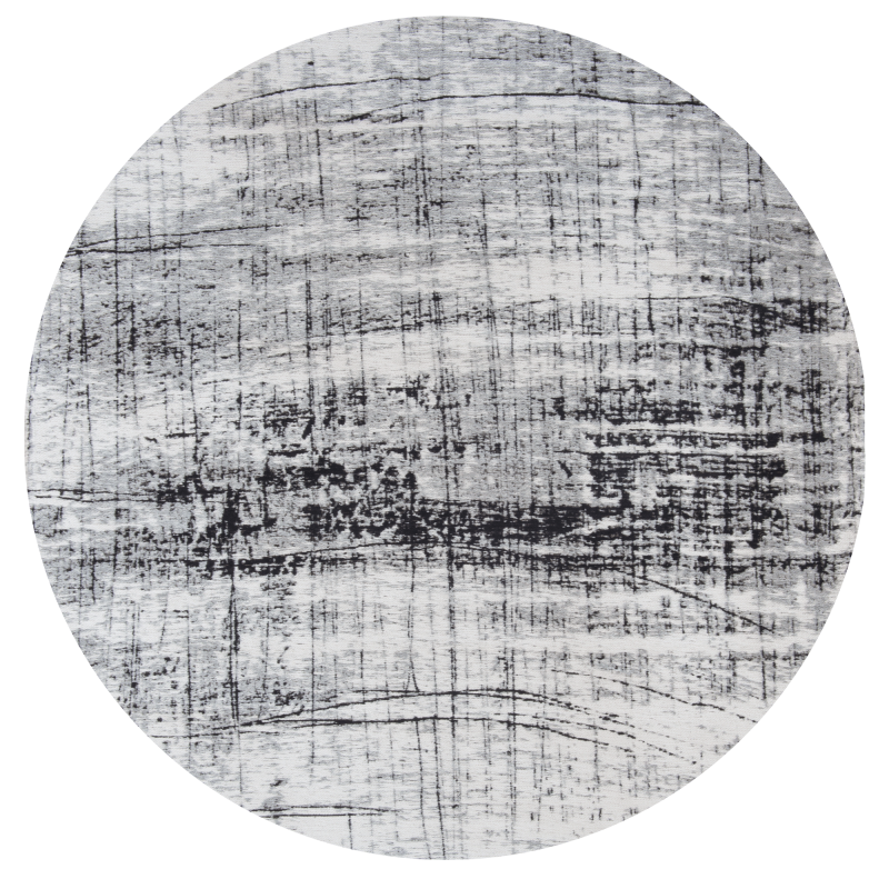  Louis de Poortere Mad Men Griff metro black&white round carpet