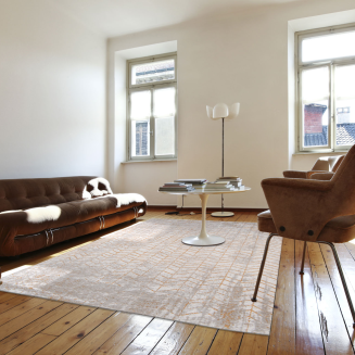 Louis de Poortere Mad Men Jacob's Ladder central yellow rug - 7