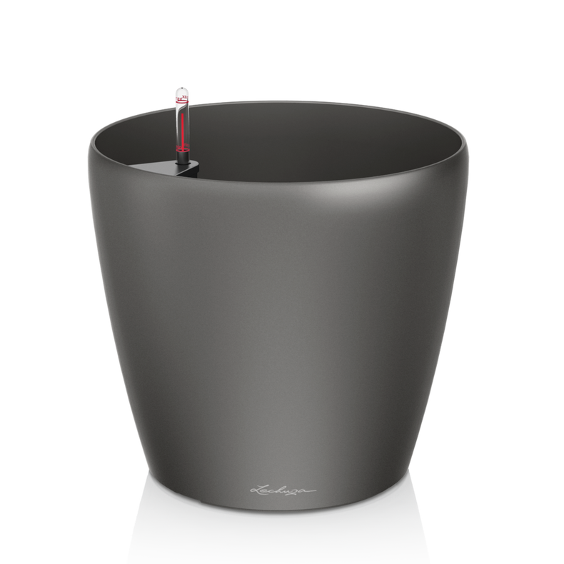  Lechuza Classico Premium 60 flowerpot | 70 anthracite metallic