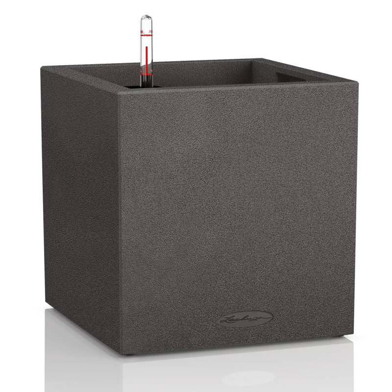 Lechuza Canto Stone flowerpot 40 cubes, graphite black