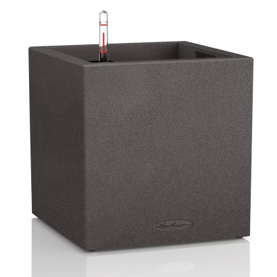 Lechuza Canto Stone flowerpot 40 cubes, graphite black