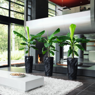 Lechuza Diamante Premium 40 flowerpot, black gloss - 3