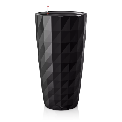 Lechuza Diamante Premium 40 flowerpot, black gloss