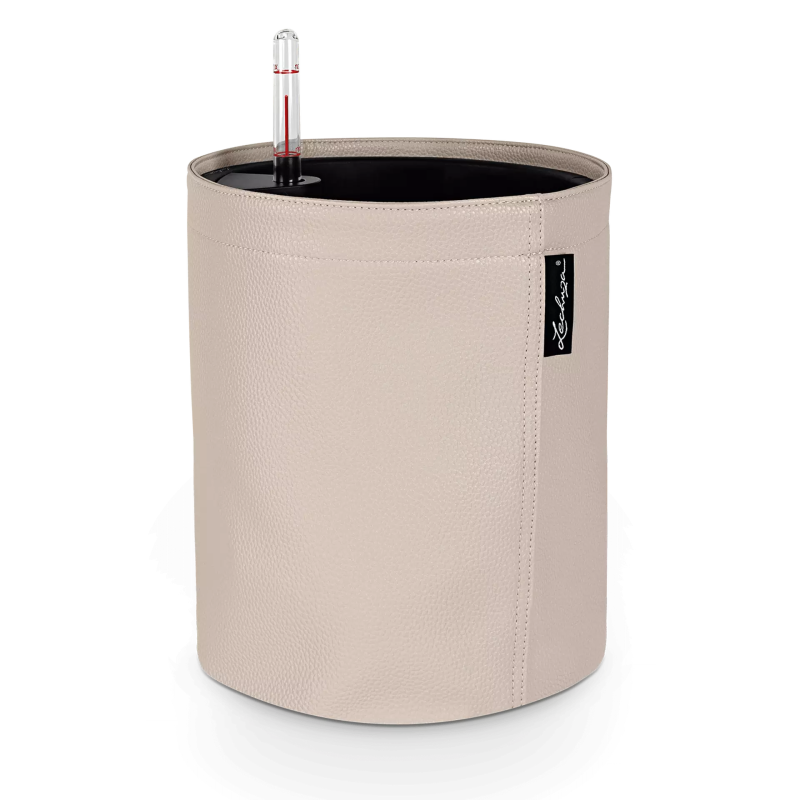  Lechuza Trendcover Leather VEGE 23 planter, cream