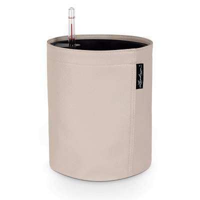  Lechuza Trendcover Leather VEGE 23 planter, cream