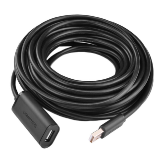 Kabel przedłużający USB 2.0 UGREEN US121, aktywny, 10m (czarny) - 5