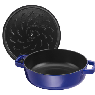  Deep stewing pan with lid Staub - 24 cm, Blue - 4