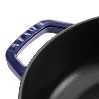  Deep stewing pan with lid Staub - 24 cm, Blue - 3