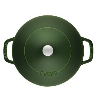  Deep stewing pan with lid Staub - 24 cm, Green - 5