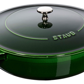  Deep stewing pan with lid Staub - 24 cm, Green - 2