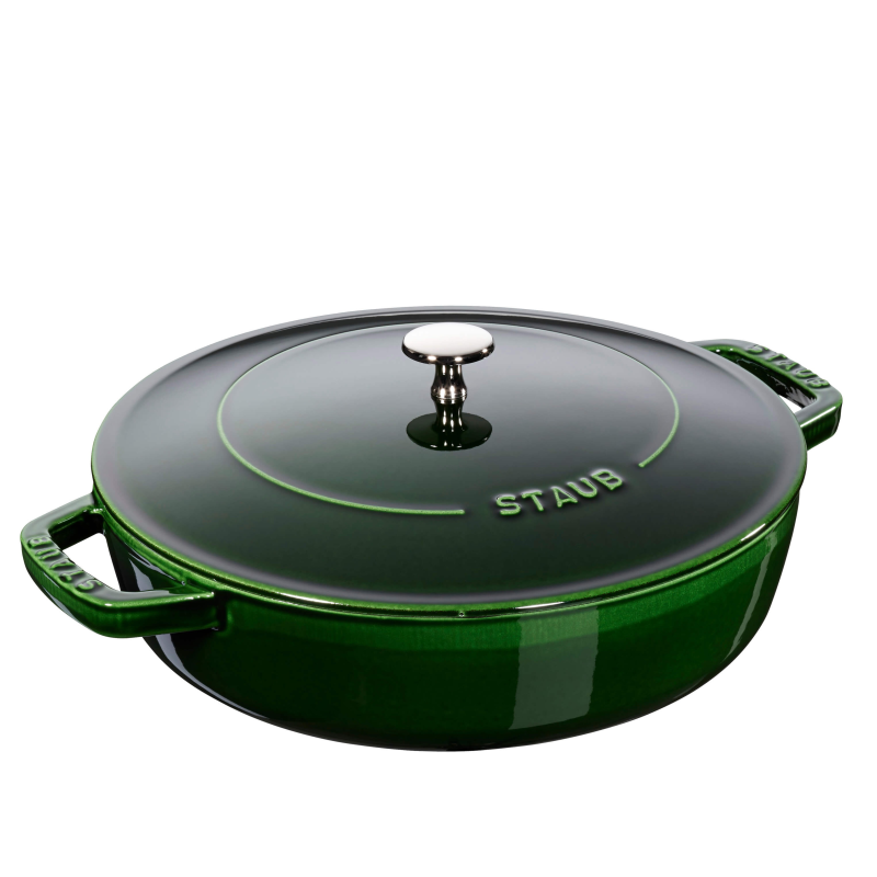  Deep stewing pan with lid Staub - 24 cm, Green
