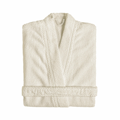 Graccioza Bee Waffle Natural L kimono bathrobe