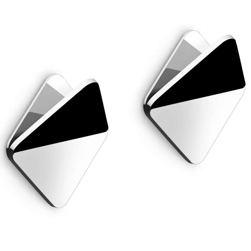 Set of 2 Zack Olfo gloss towel hooks