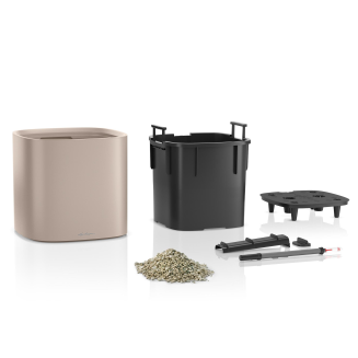  Lechuza Pila Color 35 Petrol Blue planter - 3
