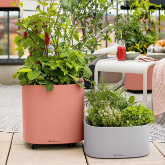  Lechuza Pila Color 35 Petrol Blue planter - 10