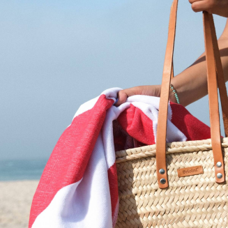  Bricini Sunset Red beach towel 90x180 cm - 4