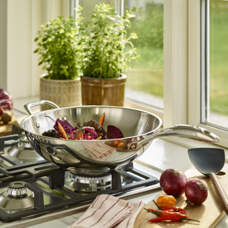 Wok stalowy Scanpan STS 32 cm - 4