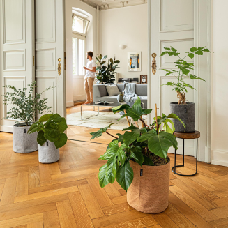 Lechuza Trendcover Filc 32 planter light gray - 6