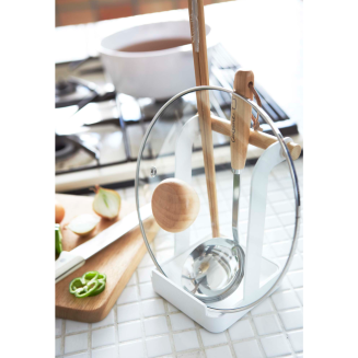  Yamazaki Tosca kitchen utensil stand, white - 3