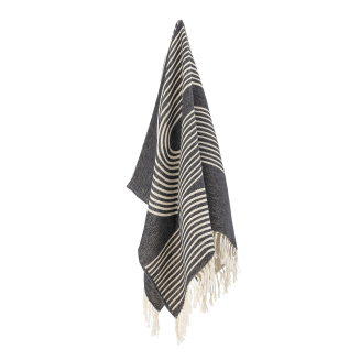  Bloomingville Anek Plaid Black 130x150 cm - 2