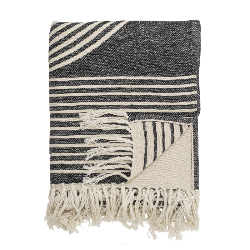  Bloomingville Anek Plaid Black 130x150 cm