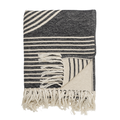  Bloomingville Anek Plaid Black 130x150 cm