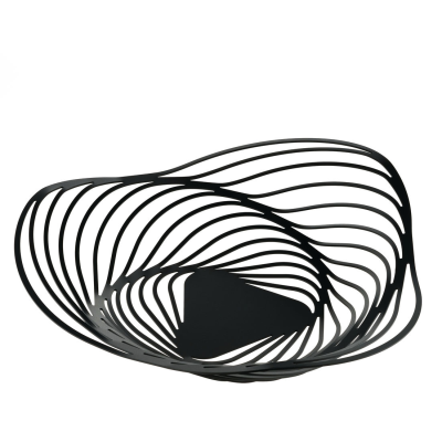 Alessi Trinity fruit platter, black, 43 cm