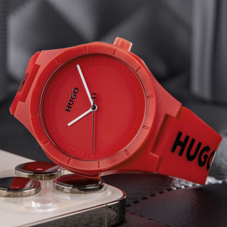 Zegarek Męski HUGO Lit For Him Red 1530346 + BOX - 3