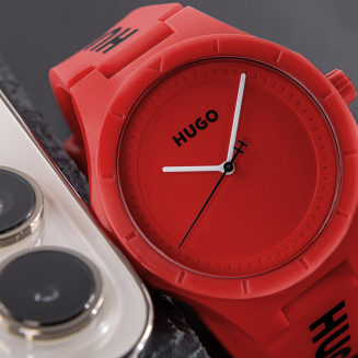 Zegarek Męski HUGO Lit For Him Red 1530346 + BOX - 2