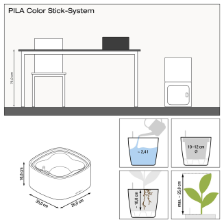  Lechuza Pila plant bowl Pastel color - 2