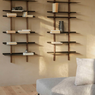  Eva Solo Smile Smoked Oak & Black Wall Shelf 67.5cm - 5