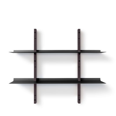  Eva Solo Smile Smoked Oak & Black Wall Shelf 67.5cm