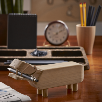  Kay Bojesen Hippo wooden figurine, oak, 21 cm - 6