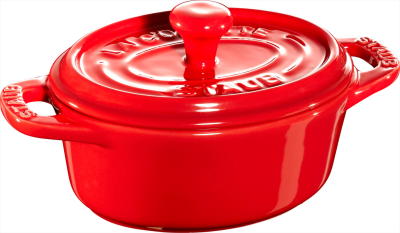  Staub Mini Cocotte Oval - 200 ml, Red