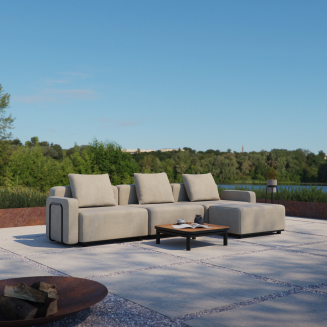 Sofa ogrodowa SACKit Cobana Lounge Sofa 4 Seater Kirra Sand - 2