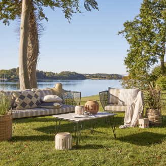  Bloomingville Mundo Gray garden table 60x90 cm - 3