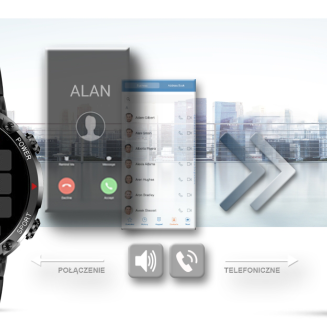 Smartwatch Gravity GT21-4 + Czarny Pasek Silikonowy - 12