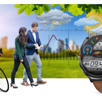 Smartwatch Gravity GT21-4 + Czarny Pasek Silikonowy - 18
