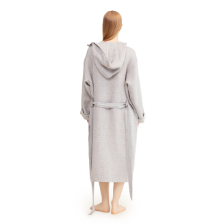  Szlafrok Lapuan Kankurit Tarva z kapturem white-grey XL - 3