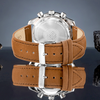 Zegarek Męski Giewont Chronograph Sapphire Brązowo Czarny GW8720-A1 - 6