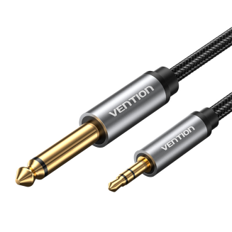 Kabel audio mini jack 3.5mm męski do jack 6.35mm męski Vention BCYHL 10m - 2