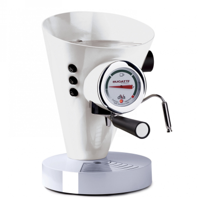 Casa Bugatti Diva coffee machine white | BUY CHEAPER WITH A DISCOUNT CODE
