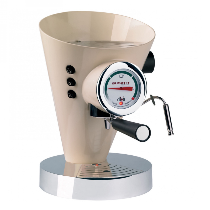  Casa Bugatti Diva coffee machine cream | BUY CHEAPER WITH A DISCOUNT CODE