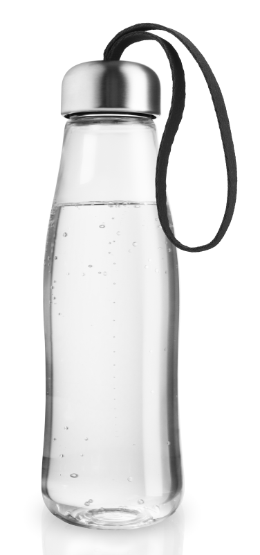  Glass Water Bottle Eva Solo To Go 0.5l Black