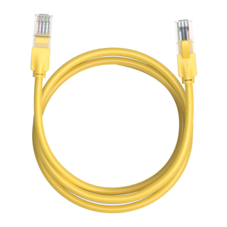 Kabel sieciowy UTP CAT6 Vention IBEYF RJ45 Ethernet 1000Mbps 1m żółty - 2