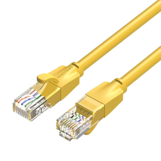 Kabel sieciowy UTP CAT6 Vention IBEYF RJ45 Ethernet 1000Mbps 1m żółty - 3