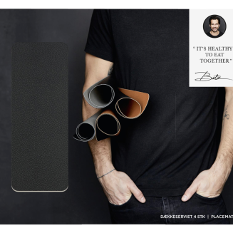 Bitz Black/Cream placemats 4 pcs. - 3
